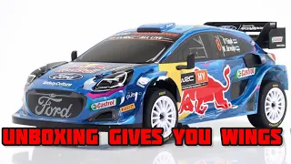 Cen racing puma rally 1 Red Bull ford unboxing overview. Best 1/8 rally ?