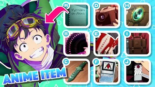 Anime Quiz - Match The Item With The Anime Character