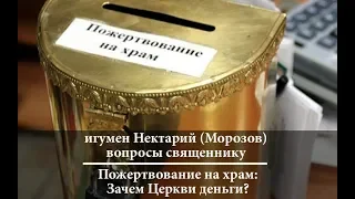 Пожертвования на храм: зачем Церкви деньги?