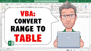 Excel VBA to Convert Range to Table