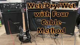 Boss SDE-3000 EVH - How to Setup Four Cable Method ( Three Amps )