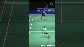 The best rally! (45 shots) Chou Tien Chen vs Christo Popov | Swiss Open 2024 R32 #shorts #badminton