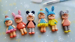 Clay Dolls Tutorial | Cold Porcelain Art | Clay Craft Ideas | Air Dry Clay