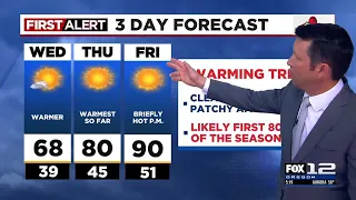 First Alert Tuesday evening FOX 12 weather forecast (5/7)