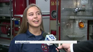 Port Jefferson High School seniors spring into action for garage fire call during graduation