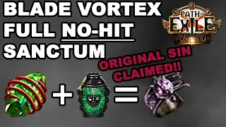 Blade Vortex Full Hitless Sanctum Run w/ Analysis and Build Guide - Path of Exile 3.20