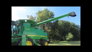 John Deere 9610 4WD Combine Harvester, Year 1998