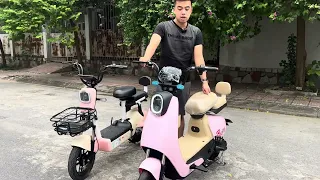 xe đạp điện cute cho học sinh lớp 5 siêu đáng yêu luôn !