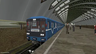 Trainz 12. Поездка по Правобережной линии метро СПб