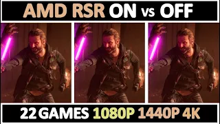 AMD Radeon Super Resolution ON vs OFF | Tested 22 Games |