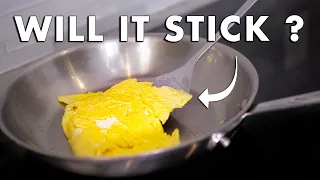 Scrambled Eggs That Don't Stick in a Stainless Steel Pan