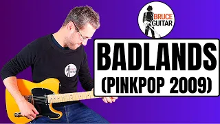 Bruce Springsteen - Badlands Pinkpop 2009 guitar lesson