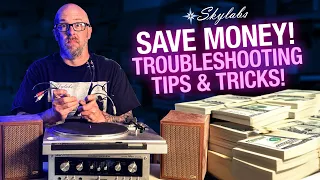 SAVE MONEY! Skylabs Vintage Stereo Troubleshooting Tips and Tricks! Receiver Turntable Speakers