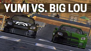 NFS Most Wanted - YUMI vs. BIG LOU Full Race