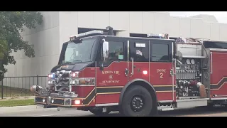 Wichita Fire Department Battalion 1 & Engine 2 Responding