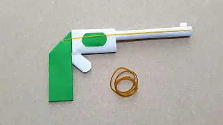 RUBBER SHOOTING GUN MADE OF PAPER - ( Very Effective ! )