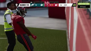 Madden NFL 23 - Eagles defensive line can't hold Julio Jones