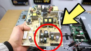 How To Repair A TV That Won't Turn On | How To Repair A TV Power Supply | TV Red Light Blinking