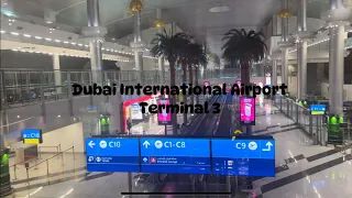 [4K] Dubai (DXB)  Airport Terminal 3 Arrival Full Walk Tour