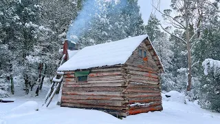 Snowed in Remote Wilderness Cabin