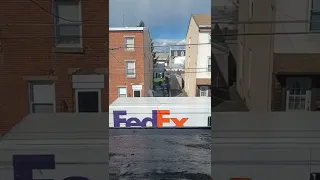 A FedEx Stepvan truck