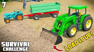 LOAD IT UP! FUNDING THE COMBINE | Survival Challenge | Farming Simulator 22 - EP 7