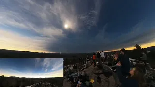 2024 Total Solar Eclipse | Alternate Angle | Coney Mountain Summit, Tupper Lake, NY