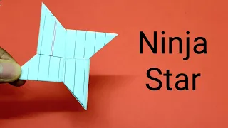 DIY Paper Ninja Star, Notebook Paper ninja star, Origami Ninja Star,