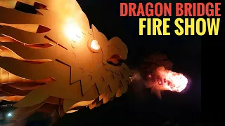 Dragon Bridge Fire Show 🔴 World's best bridge in Danang (Vietnam Sightseeing)