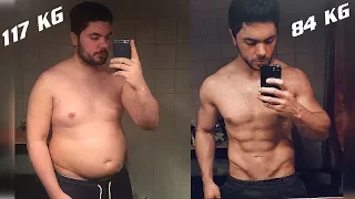 MY BODY TRANSFORMATION from 117 to 85 KG !