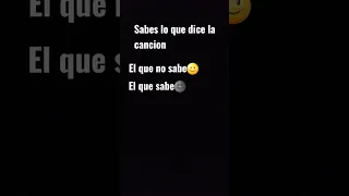 sabes que dice la canción