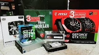 1st time Gaming & Editing Pc build with -Msi GTX 1060 Gaming X -i5 6600- Time Lapse Build