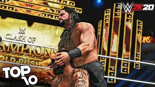 WWE 2K20 - Top 10 Clash Of Champions 2020 Moments | ft. WWE 2K19