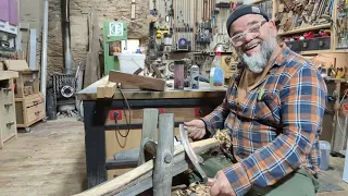 Drawknife technique and sharpening #woodbooger #woodworkingtips