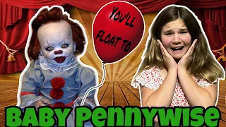 Baby Pennywise The Movie! Cutting Open, Sleepover Gone Wrong, Baby It Is Following Us