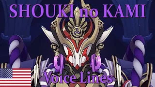 Shouki no Kami, the Prodigal (Weekly Boss) - Voice Lines (EN) -- Genshin Impact