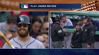 TB@BOS: No fan interference call stands after review