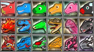 Jurassic Dig + Dino Racer + Dino Robot Corps - Triceratops/Tyrannosaurus/Stegosaurus/Raptor/Apatosau