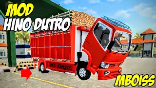 SHARE‼️MOD HINO DUTRO MUAT KAYU SUSPENSI REAL || ~Sahrul Project Official