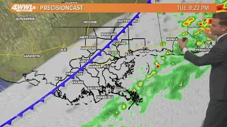 New Orleans Weather: A few showers today ahead of cold front