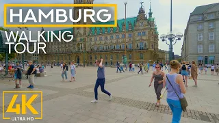 City Walk in HAMBURG 4K UHD, a Major Tourist Destination on the Elbe River - Exploring German Cities