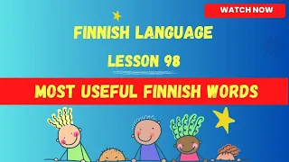 Most useful finnish words | Finnish language lesson for beginners |Finnish language| 2023 |Finland