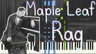 Jelly Roll Morton Plays Scott Joplin - Maple Leaf Rag 1938 (Classic Jazz / Ragtime Piano Synthesia)