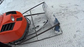Отвал для уборки снега на снегоход Буран РМ-640