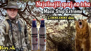 Maco Stop Extreme 🇸🇰 - Najsilnejší sprej na Medvede + Prieskum - 2 čriedy jeleňov