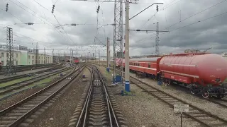 Railway Cab Rides "Krasnoyarsk - Mariinsk" Passenger train on the Trans-Siberian Railway