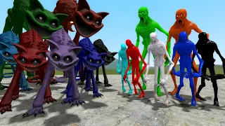 SCP-096 ALL COLORS VS CATNAP ALL COLORS in Garry's Mod! (Poppy Playtime Chapter 3)