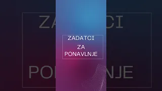 Zadatci za ponavljanje cjeline Pitagorin poučak