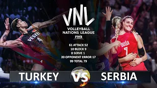 Turkiye vs Serbia | Women's VNL 2023