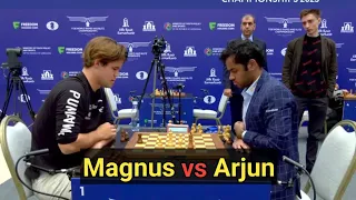 Magnus Carlsen vs Arjun Erigaisi || World Blitz 2023